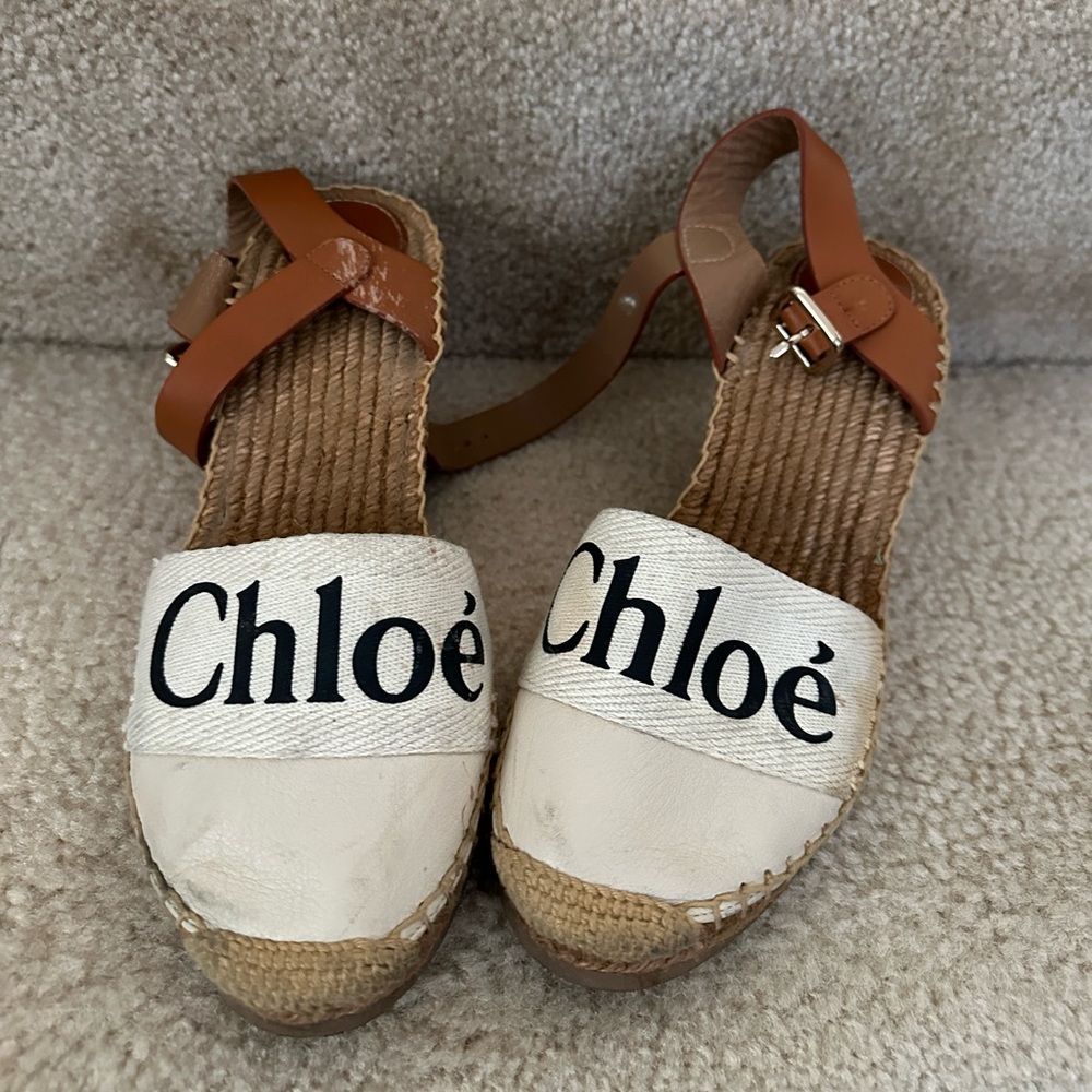 Chloe Woody espadrille size 38